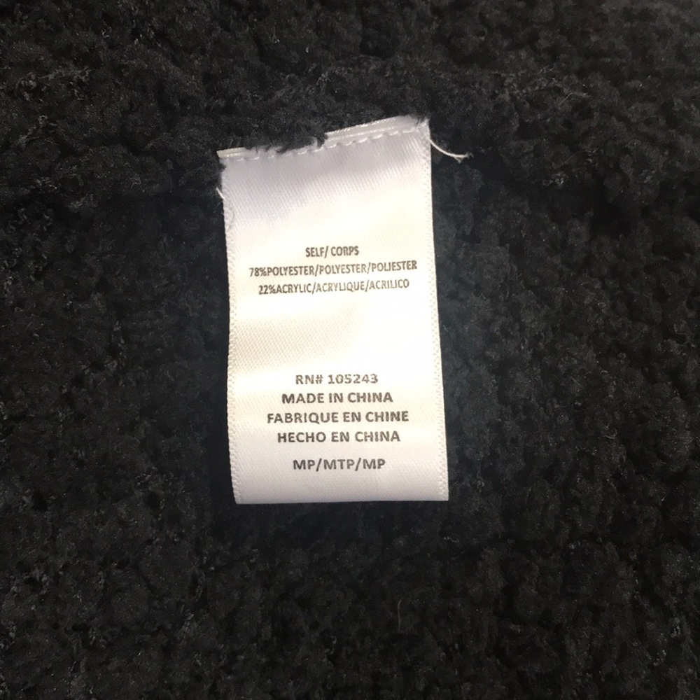 BOBEAU OPEN FRONT CARDIGAN BLACK SIZE MP - Picture 5 of 5